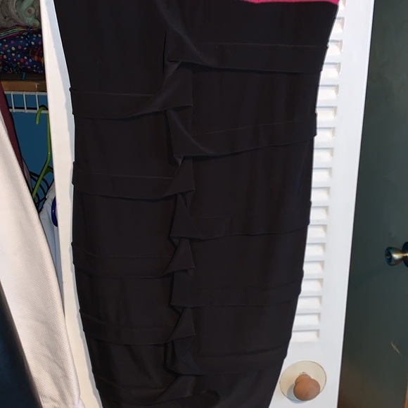 Vintage Pink and black mini dress small - Picture 5 of 7